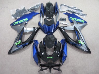 2008-2010 Suzuki GSXR 600 Motorcycle Fairings - Blue Silver Glossy Black Green UK Manufacturers