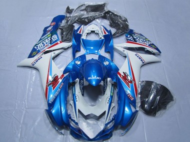 2011-2024 Suzuki GSXR 600 Motorcycle Fairings - Blue White UK Manufacturers