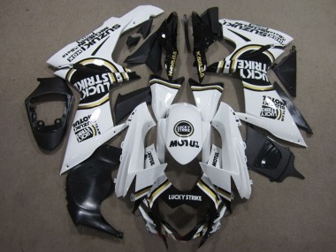 2011-2024 Suzuki GSXR 600 Motorcycle Fairings - White Black Motul Lucky Strike UK Manufacturers