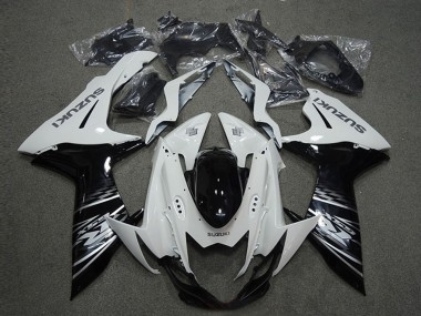 2011-2024 Suzuki GSXR 600 Motorcycle Fairings - White Glossy Black UK Manufacturers