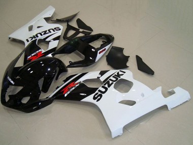 2004-2005 Suzuki GSXR 750 Motorcycle Fairings - Glossy Black White Red UK Manufacturers