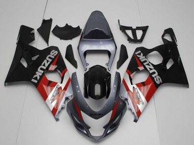 2004-2005 Suzuki GSXR 750 Motorcycle Fairings - Silver Grey Red Black UK Manufacturers