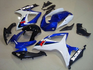 2006-2007 Suzuki GSXR 750 Motorcycle Fairings - White Blue Glossy Black Red UK Manufacturers