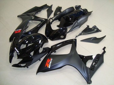 2006-2007 Suzuki GSXR 750 Motorcycle Fairings - Glossy Black Matte Black Red UK Manufacturers