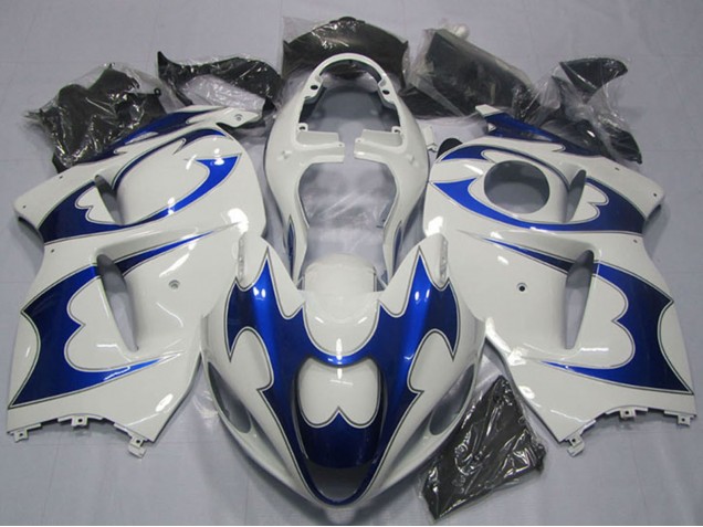 1996-2007 Suzuki GSXR 1300 Hayabusa Motorcycle Fairing Kits - White Blue UK Manufacturers