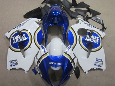 1996-2007 Suzuki GSXR 1300 Hayabusa Motorcycle Fairings - White Blue Motul Lucky Strike UK Manufacturers