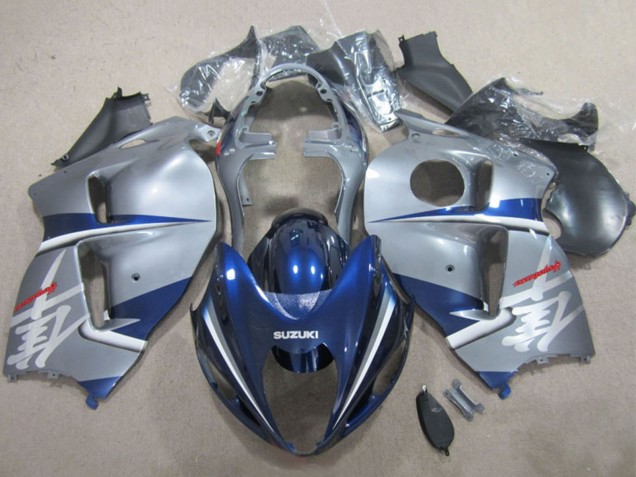 1996-2007 Suzuki GSXR 1300 Hayabusa Motorcycle Fairings - Silver Blue UK Manufacturers