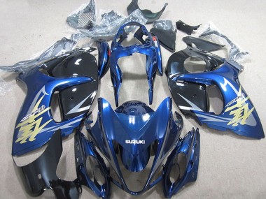 2008-2020 Suzuki GSXR 1300 Hayabusa Motorcycle Fairings - Blue White Gold Decal UK Manufacturers