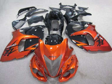 2008-2020 Suzuki GSXR 1300 Hayabusa Motorcycle Fairings - Orange Black UK Manufacturers