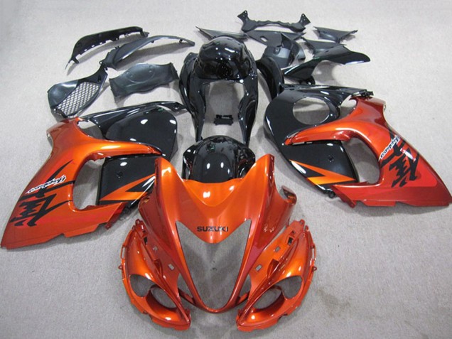 2008-2020 Suzuki GSXR 1300 Hayabusa Motorcycle Fairings - Orange Black UK Manufacturers
