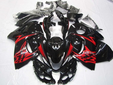 2008-2020 Suzuki GSXR 1300 Hayabusa Motorcycle Fairing - Glossy Black Red UK Manufacturers