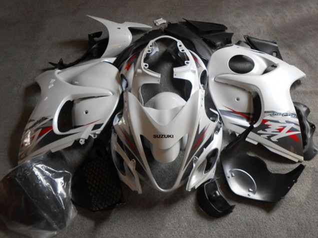2008-2020 Suzuki GSXR 1300 Hayabusa Motorcycle Fairing - White Black UK Manufacturers