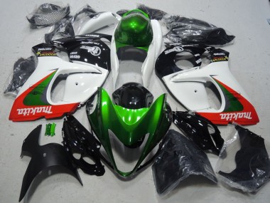 2008-2020 Suzuki GSXR 1300 Hayabusa Motorcycle Fairings - White Green Red Makita UK Manufacturers
