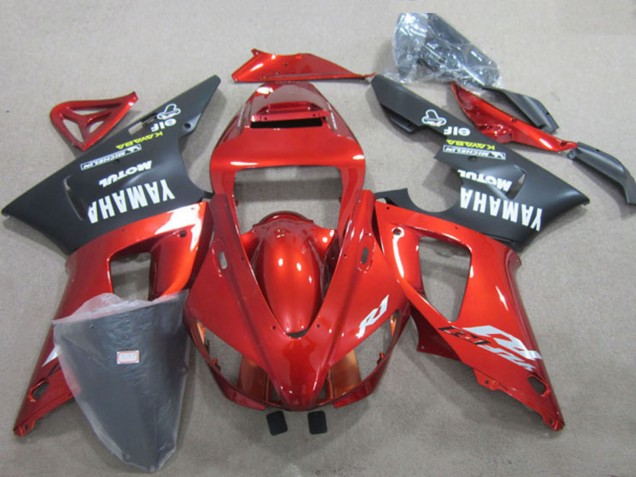 1998-1999 Yamaha YZF R1 Motorcycle Fairings - Red Black White Decal UK Manufacturers