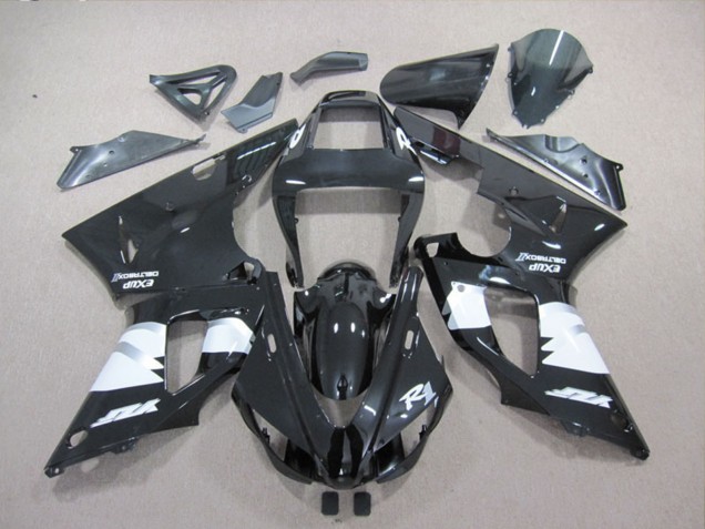 1998-1999 Yamaha YZF R1 Motorcycle Fairings - Glossy Black White UK Manufacturers