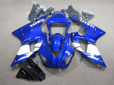 1998-1999 Yamaha YZF R1 Motorcycle Fairings - Blue White with Decal UK Manufacturers