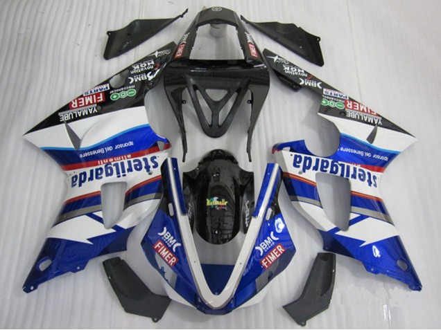 2000-2001 Yamaha YZF R1 Motorcycle Fairings - White Blue Black Red Fimer Sterilgarda UK Manufacturers