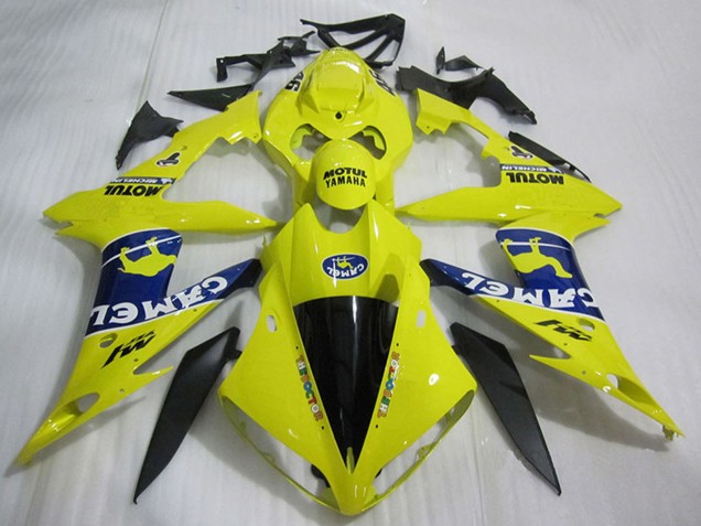 2004-2006 Yamaha YZF R1 Motorcycle Fairings - Yellow Blue Black White Camel Motul UK Manufacturers