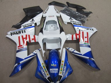 2004-2006 Yamaha YZF R1 Motorcycle Fairings - White Blue Red Fiat Motul UK Manufacturers
