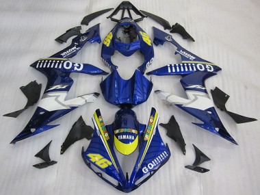 2004-2006 Yamaha YZF R1 Motorcycle Fairings - Blue Yellow White Go 46 UK Manufacturers