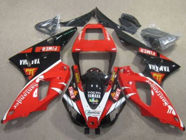 2009-2011 Yamaha YZF R1 Motorcycle Fairings - Red Black White Santander Fimer Volvo UK Manufacturers