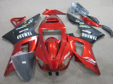 2009-2011 Yamaha YZF R1 Motorcycle Fairing - Red Matte Black UK Manufacturers