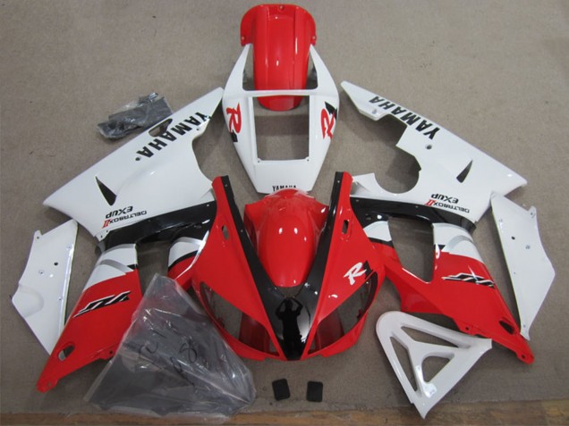 2009-2011 Yamaha YZF R1 Motorcycle Fairing - White Red Black UK Manufacturers