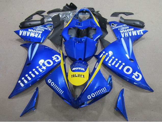2009-2011 Yamaha YZF R1 Motorcycle Fairings - Blue Yellow White Go UK Manufacturers