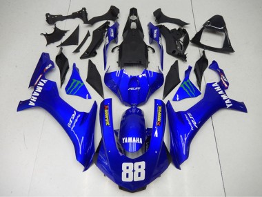2015-2019 Yamaha YZF R1 Motorcycle Fairings - Blue Green Monster Akropovic UK Manufacturers