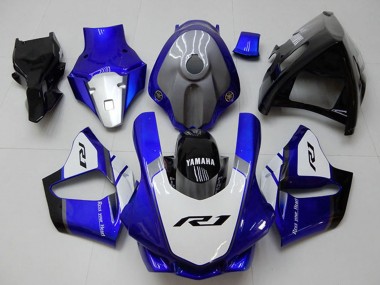 2015-2019 Yamaha YZF R1 Motorcycle Fairings - White Blue Glossy Black UK Manufacturers