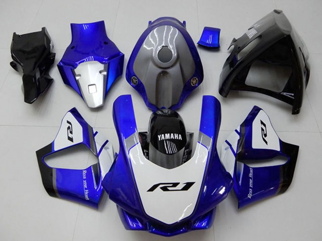 2015-2019 Yamaha YZF R1 Motorcycle Fairings - White Blue Glossy Black UK Manufacturers