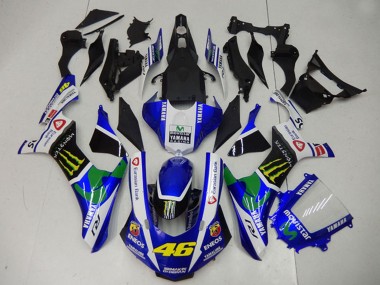 2015-2019 Yamaha YZF R1 Motorcycle Fairings - White Blue Black Green ENEOS MoviStar Monster 46 UK Manufacturers