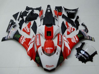 2015-2019 Yamaha YZF R1 Motorcycle Fairings - White Red Black Green Monster Milwaukee UK Manufacturers