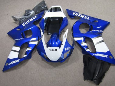 1998-2002 Yamaha YZF R6 Motorcycle Fairings - White Blue UK Manufacturers