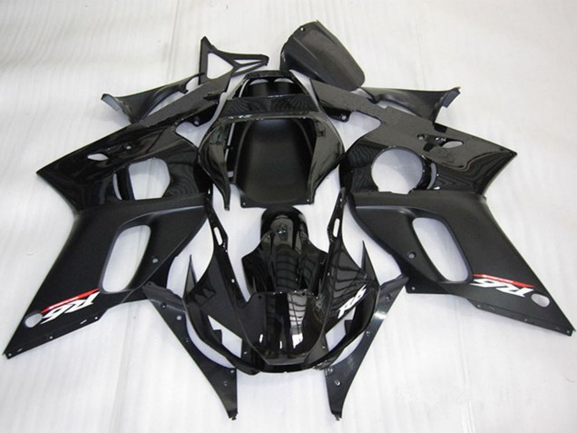 1998-2002 Yamaha YZF R6 Motorcycle Fairing - Glossy Black Matte Black UK Manufacturers