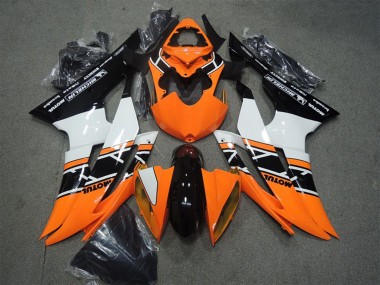 2008-2016 Yamaha YZF R6 Motorcycle Fairings - Orange White Glossy Black Motul UK Manufacturers