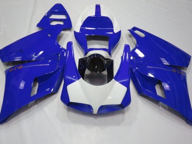 1993-2005 Gloss Blue & White Ducati 996 748 916 998 Motorcycle Fairings