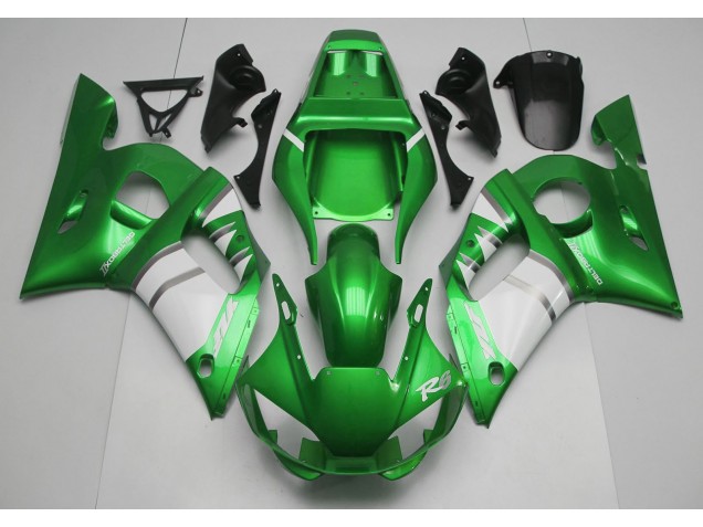 1998-2002 Green & White R6 Motorcycle Fairings