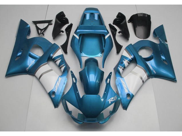 1998-2002 Light Blue & White R6 Motorcycle Fairings