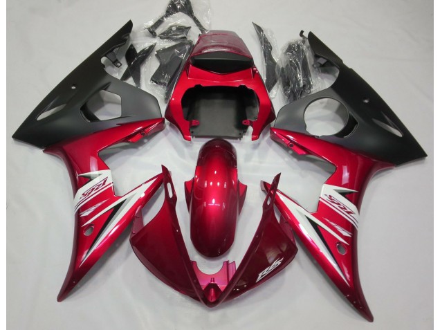2003-2004 Gloss Red & White R6 Motorcycle Fairings