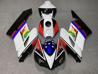 2004-2005 Red and Blue Flag CBR1000RR Motorcycle Fairings