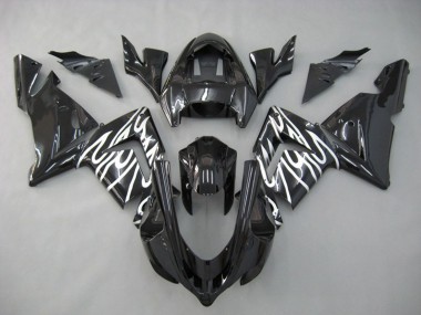 2004-2005 White Flame ZX10R Motorcycle Fairings