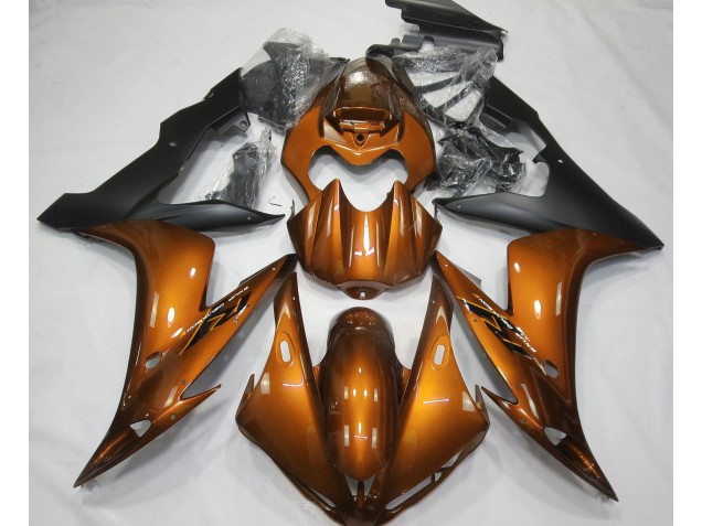 2004-2006 Gloss Orange & Black R1 Motorcycle Fairings