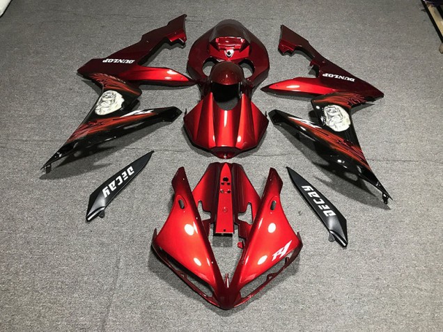 2004-2006 Gloss Red & Logos R1 Motorcycle Fairings