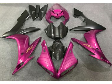 2004-2006 Hot Pink and Carbon Fiber Style R1 Motorcycle Fairings