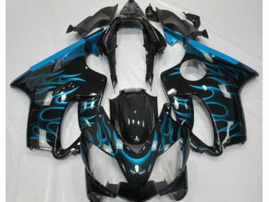 2004-2007 Light Blue Flame CBR600 F4i Motorcycle Fairings
