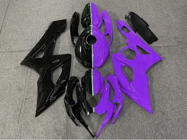 2005-2006 Black and Purple GSXR 1000 Motorcycle Fairings
