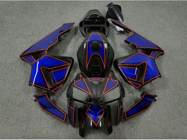 2005-2006 Blue and Red Turtle CBR600RR Motorcycle Fairings