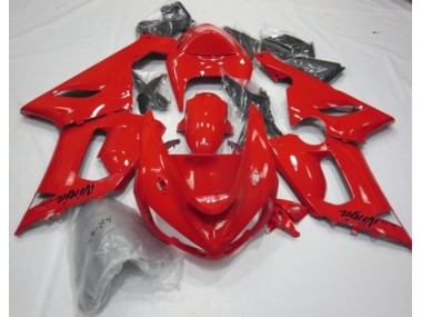 2005-2006 Red Gloss ZX6R Motorcycle Fairings