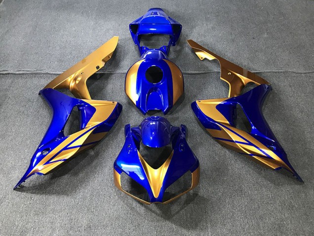2006-2007 Blue and Gold CBR1000RR Motorcycle Fairings